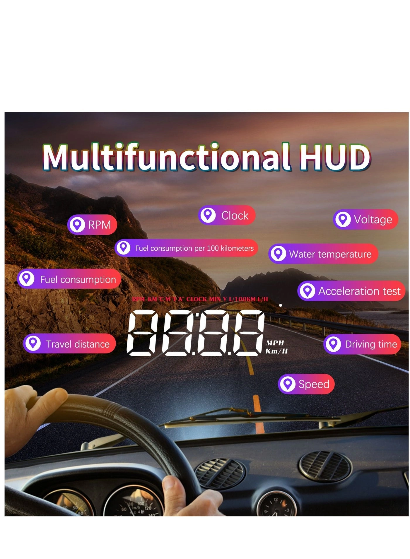 Head Up Display(HUD) Vehicle Speed Meter