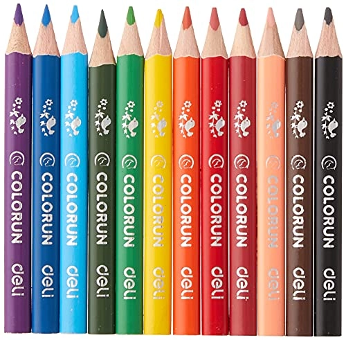 Color Run Coloured Pencils - 12 Pcs