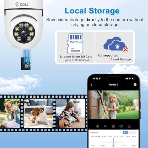 Bulb Light Wireless IP Camera 1080p