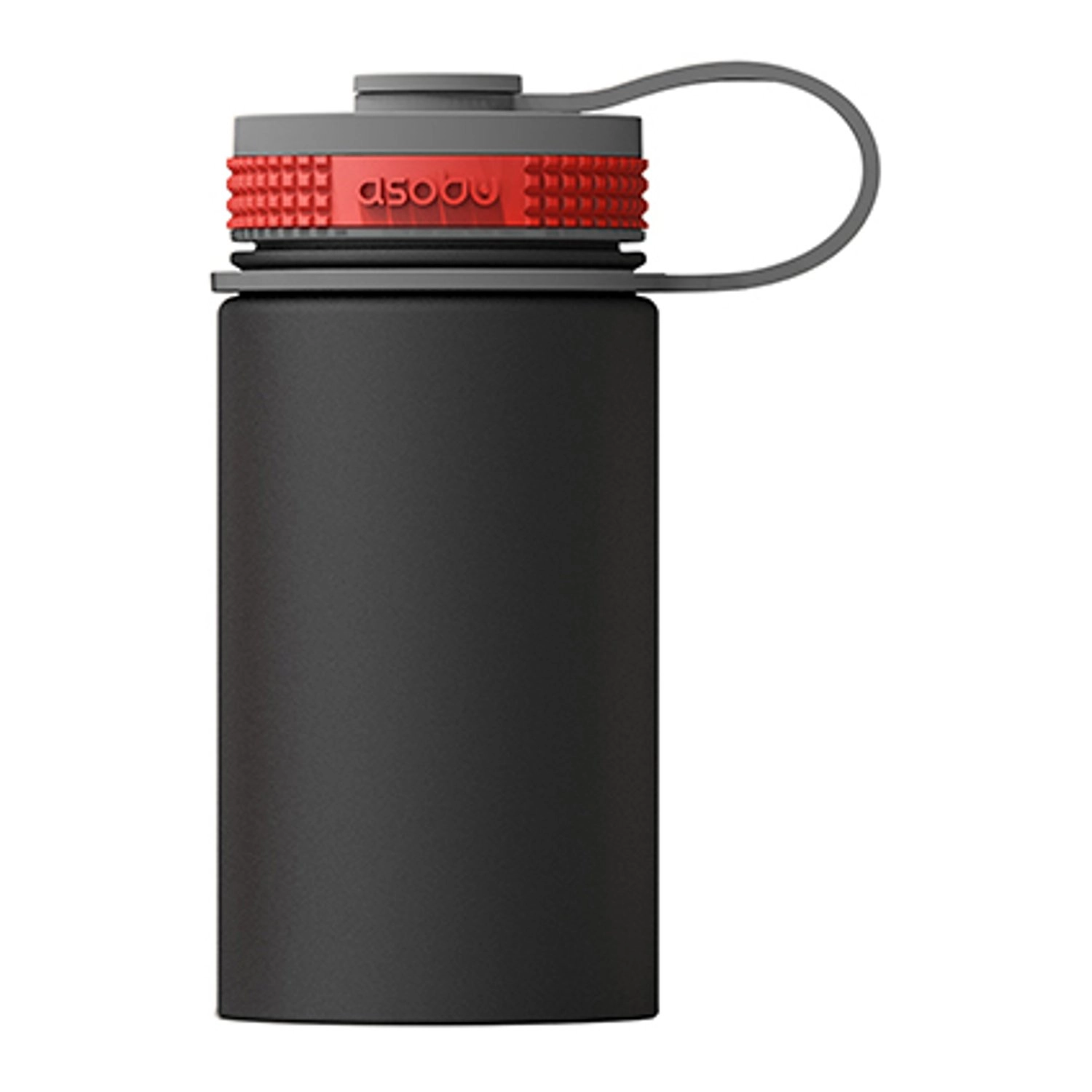 Asobu TMF3 Mini Hiker Water Bottle 355 ml - hang tag carry lid