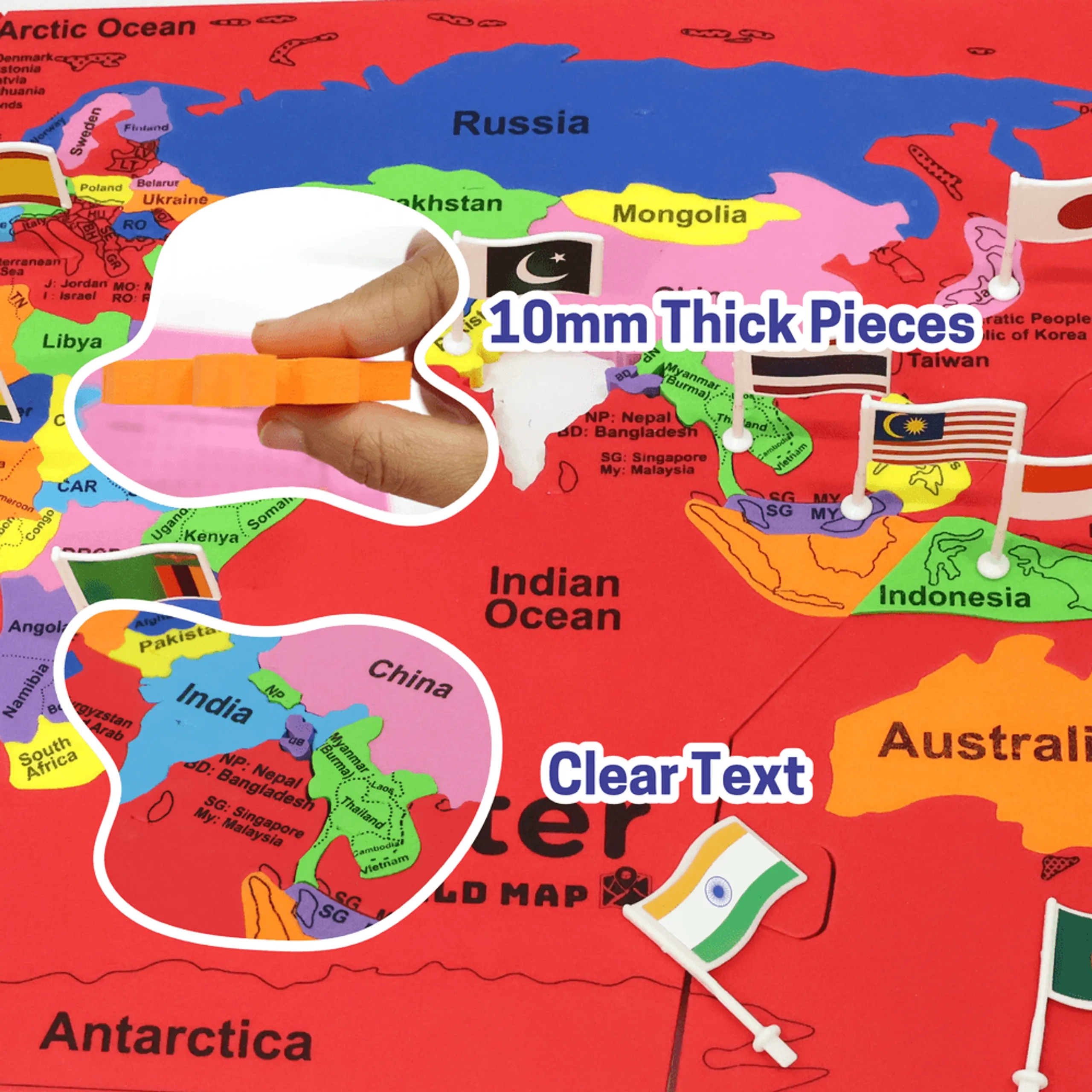 Mapsterworld Map Puzzle (46966191-AT238) - 61 pcs