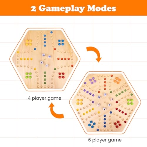 Fast Track Marble Board Game - 2-in-1 Portable Multicolor