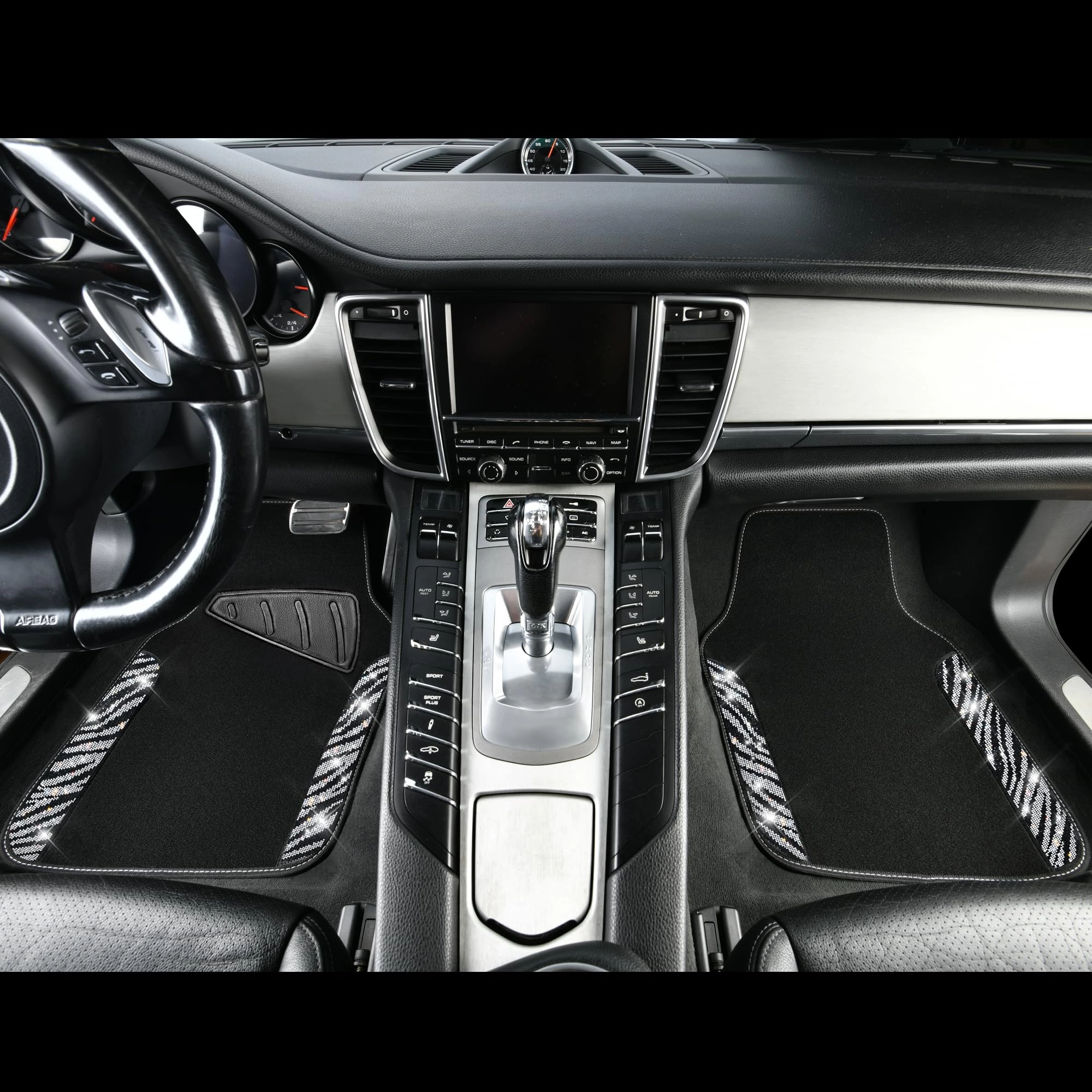 Bling Diamond Car Mats - 4.0 Count Universal Fit