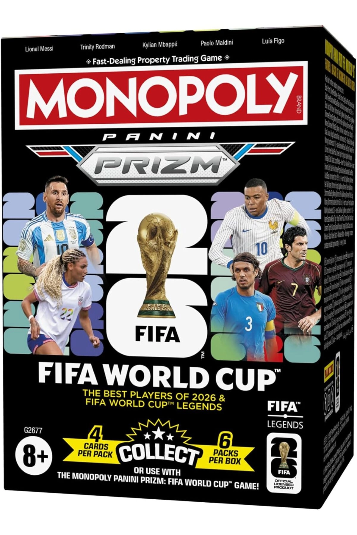 COLOR LAND CHILDRENS TOYS CENTER LLC Panini Prizm: FIFA World Cup Trading Cards Booster Box - 24pcs