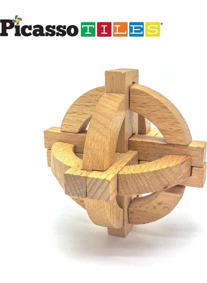 Magnetic Wooden Interlocking Puzzle - 3 years+ 8 pieces