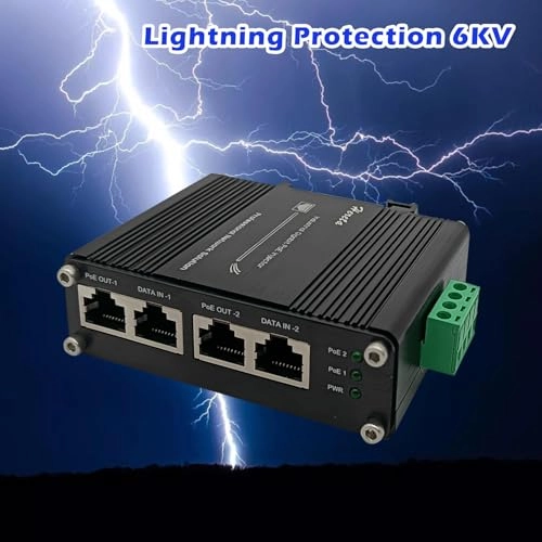 LNK-INJ302 - 2 60W 12~48VDC IEEE802.3af/at 10/100/1000Base-T