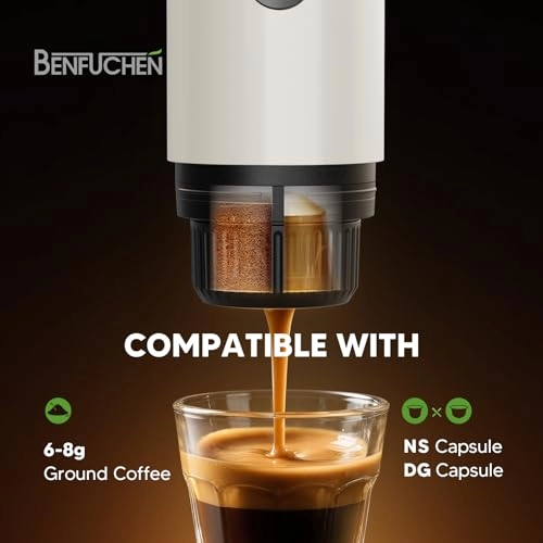 Portable Coffee Machine - 2-in-1 Grinder Nes Capsules