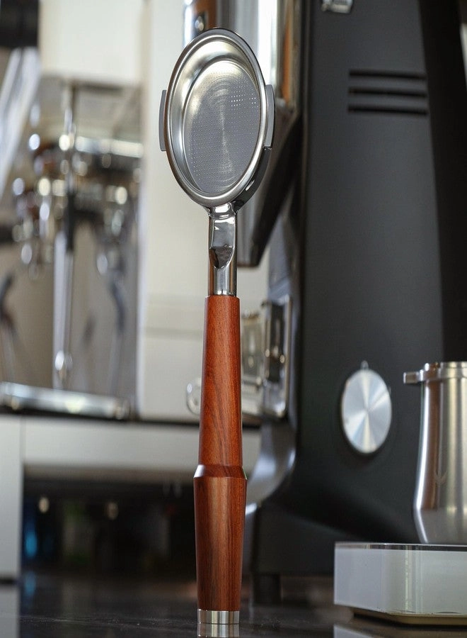 Bottomless Portafilter - 58mm E61 Group Head Walnut