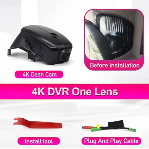 Dash Cam for Volvo V40 - 4K 2160P Front