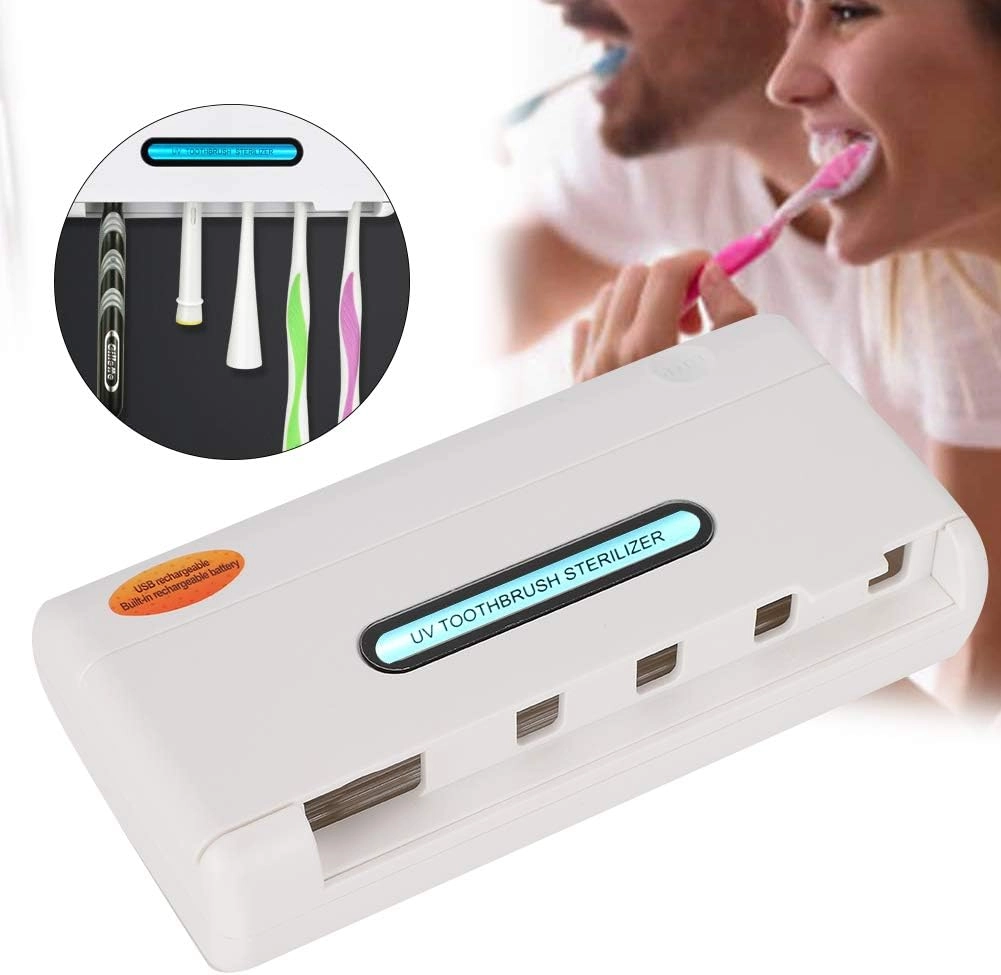 UV Sterilizer Toothbrush Holder - Wall-mounted 4 toothbrushes