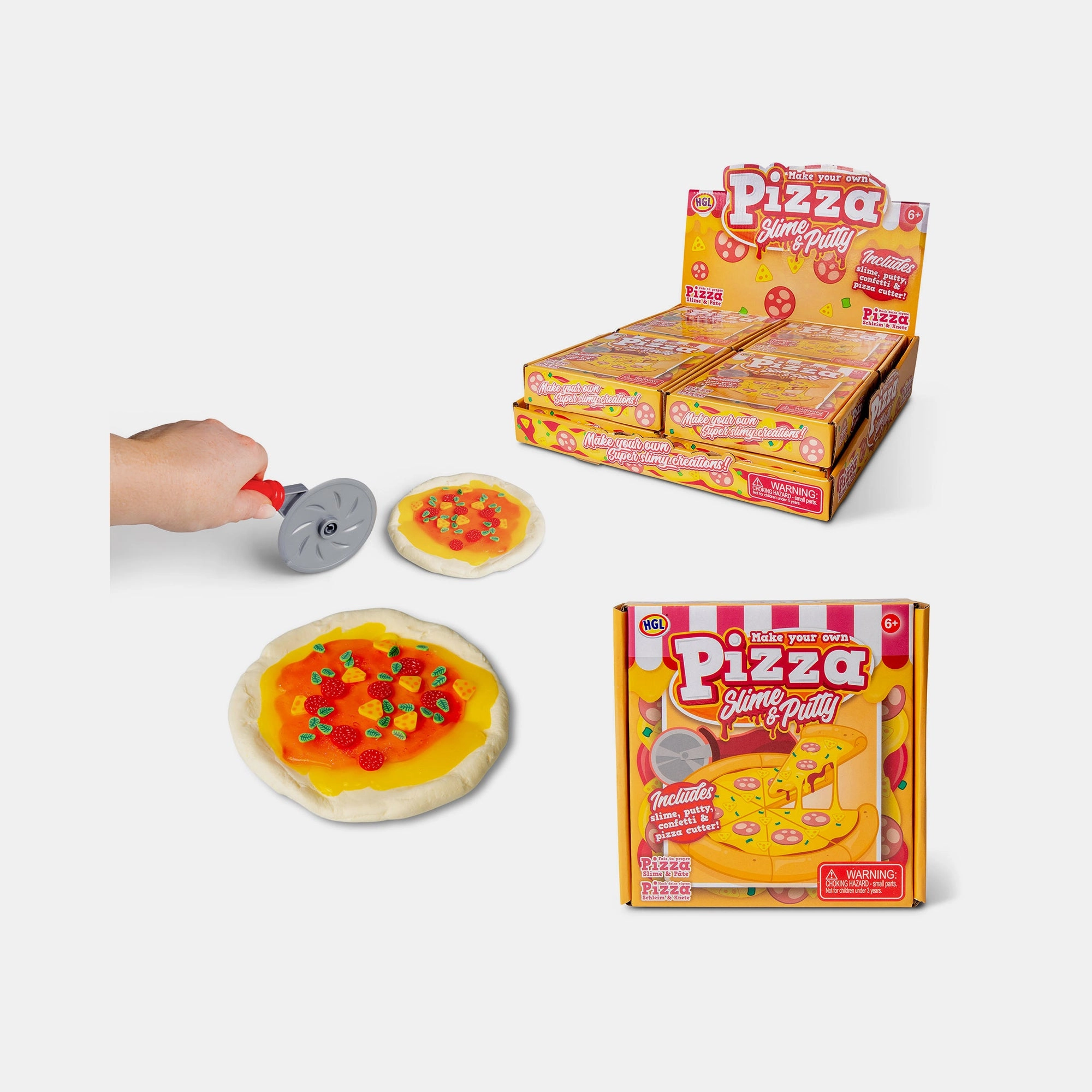 BORDERS Make Your Own Pizza Slime And Putty - 8+ years 6 pcs