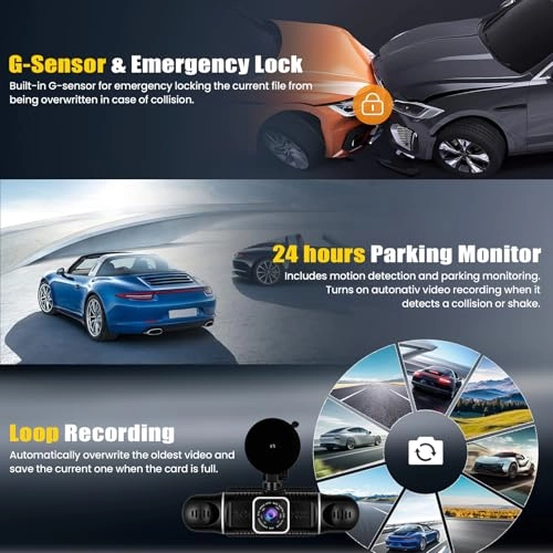 360°4 Channel 2K Dash Cam - 1440p