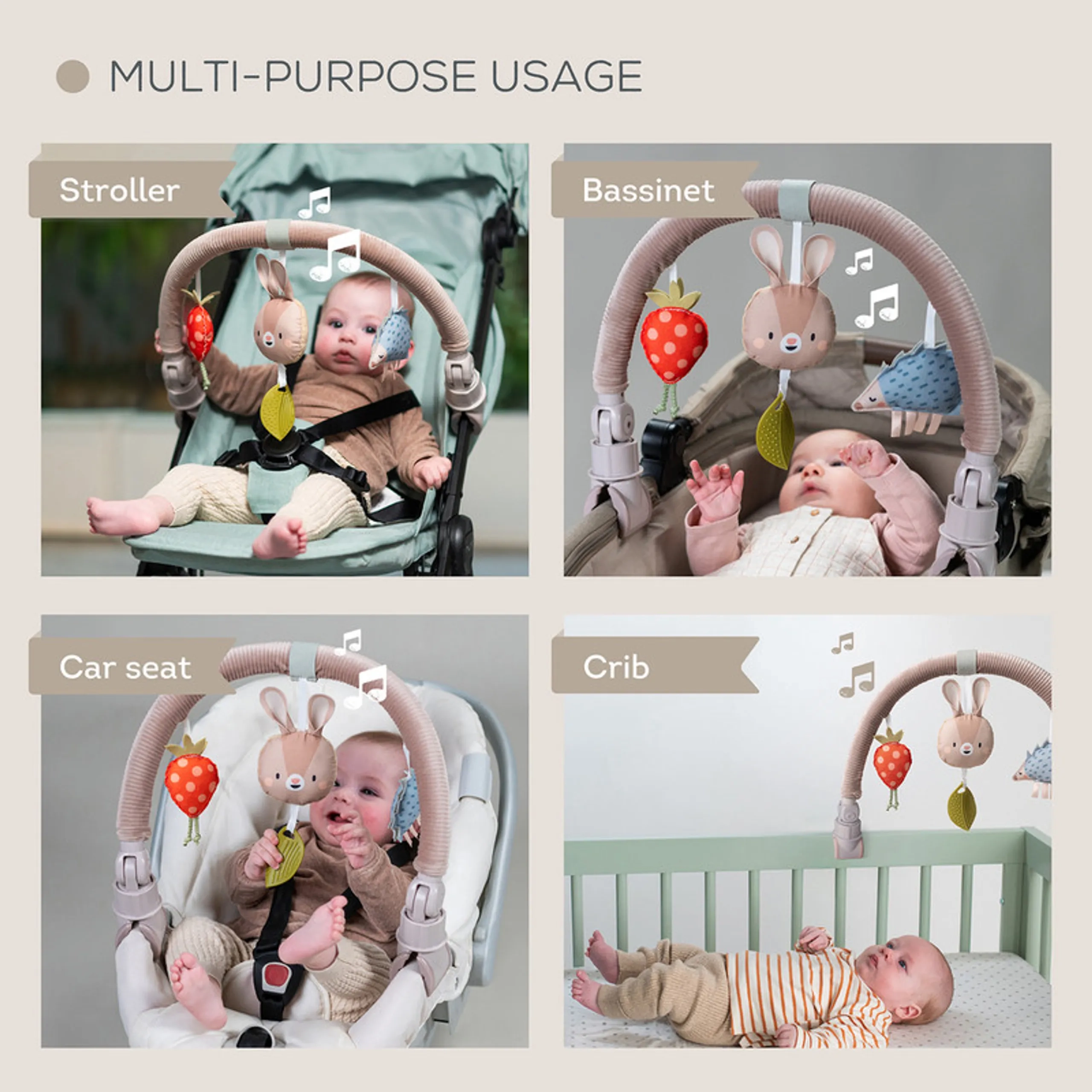 Musical Bunny Arch - Suitable for 0 month & above