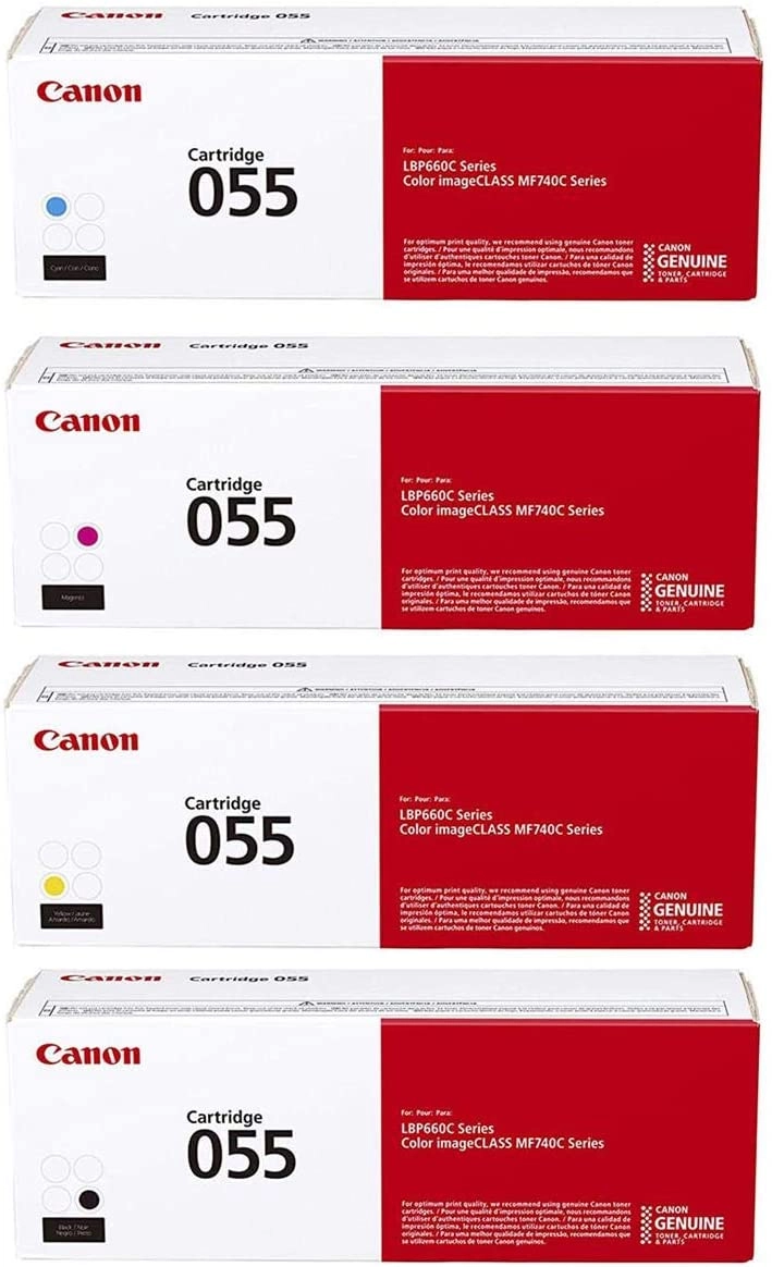 Canon Crg 055 - Standard Capacity Black/Cyan/Magenta/Yellow Bundle