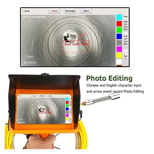 Handheld Industrial Pipe Sewer Inspection Video - 23MM 30M