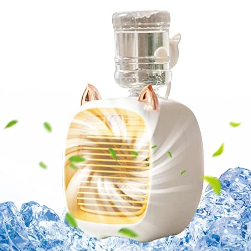 Air Conditioner Fan - Yellow 3-Speed Portable