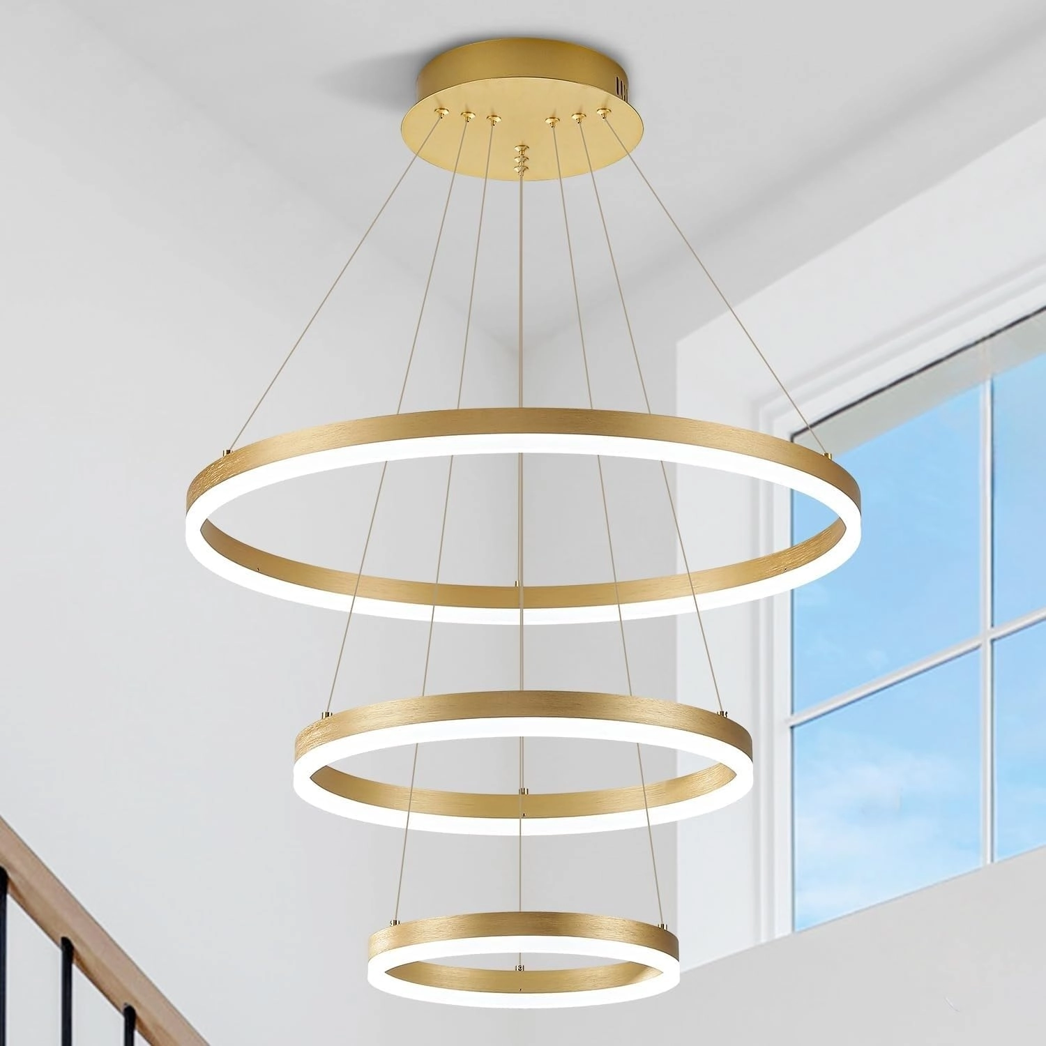 HUA QIANG WANG Ring Chandelier - 3000K-6500K Dimmable