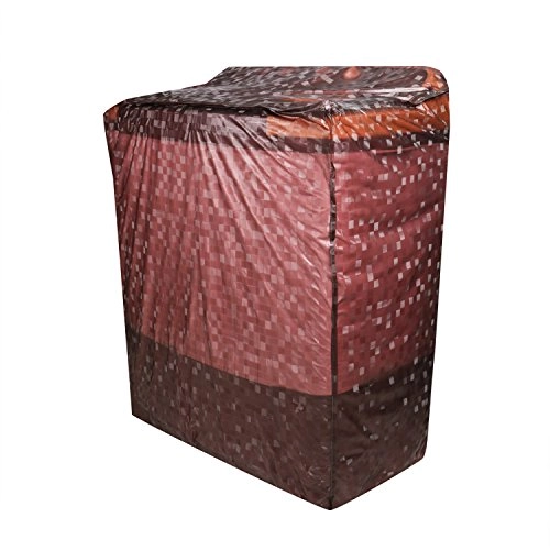 Semi Automatic Square Design Washing Machine Covers - Brown Polyvinyl Chloride (PVC)