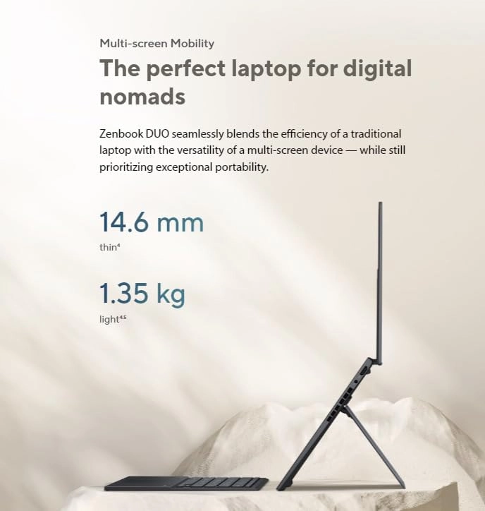 Zenbook DUO UX8406MA-DS76T - 14'' Core Ultra 7-155H 16GB DDR5 1TB SSD