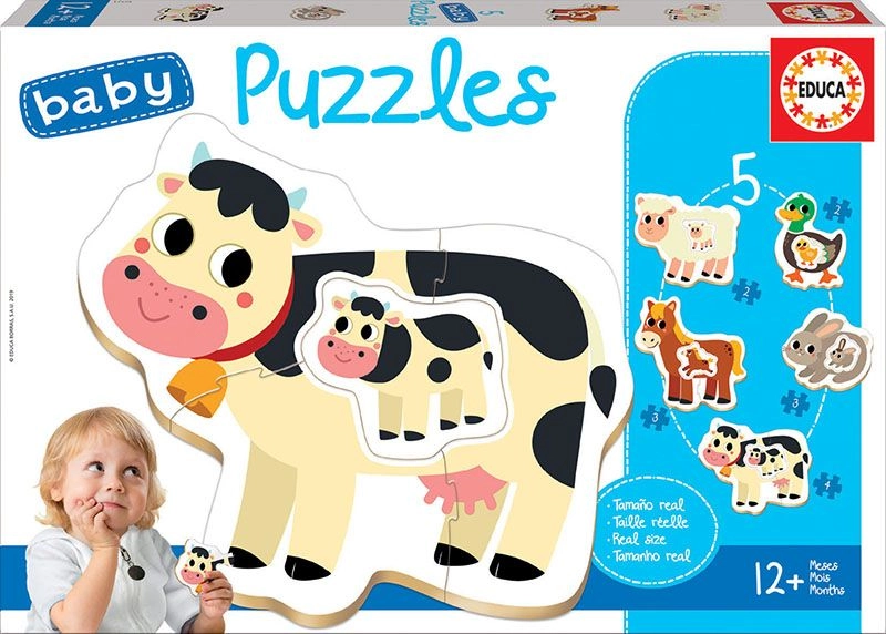 Progressive Puzzles Farm Animals - 3+