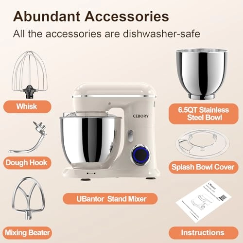 Electric Mixer - 6.5 Quarts 660 watts