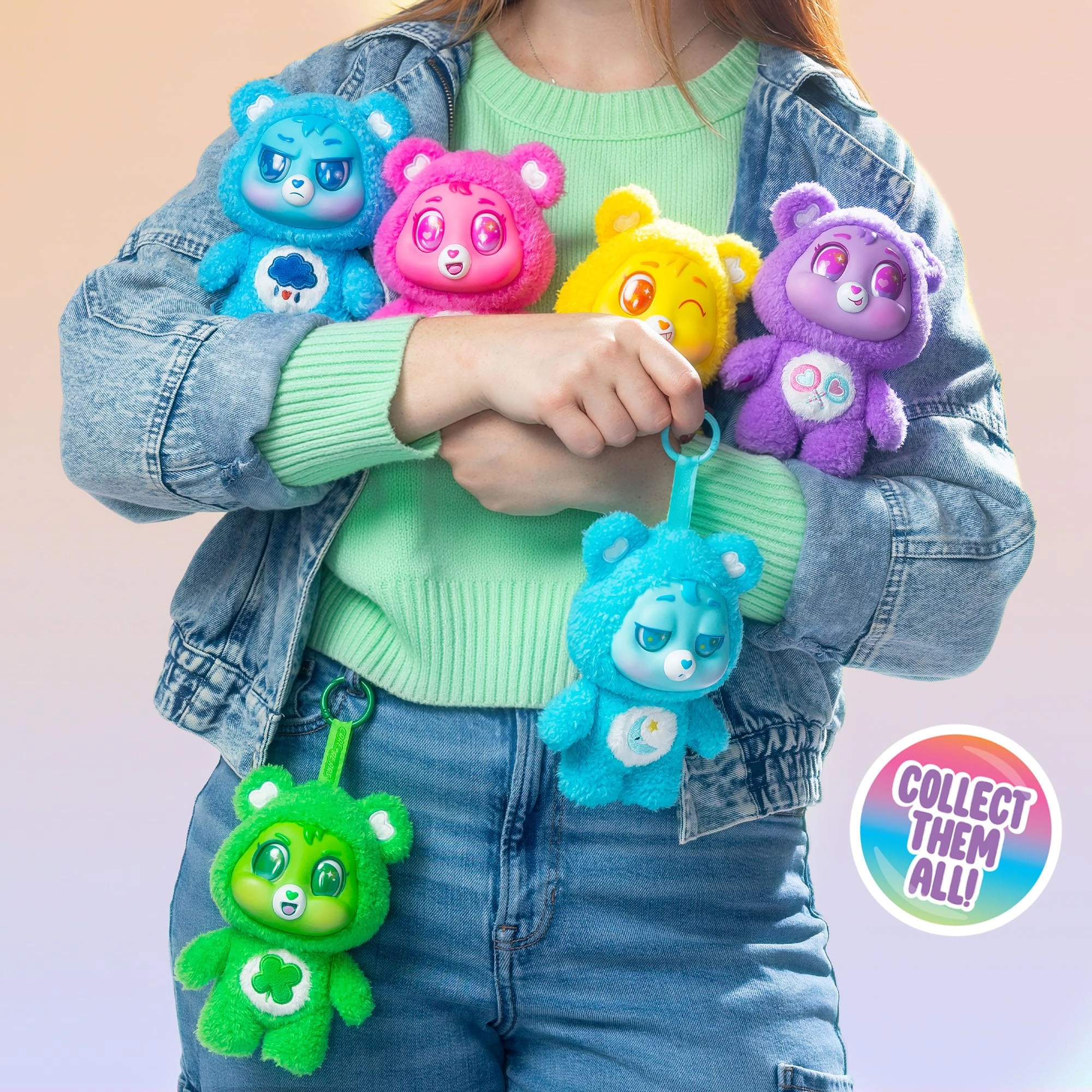 Care Bears Caring Cuties - 15 cm Plush Clip-On