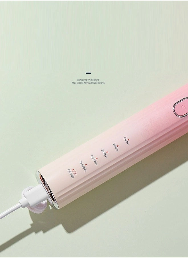 Electric Toothbrush - Super Soft Waterproof Battery Powered 3 Heads