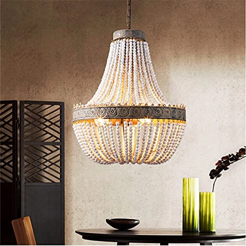 Duplex Wooden Baroque Chandelier