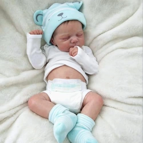 Reborn Baby Doll - 18 inch/45CM Vinyl Silicone anatomically correct boy Ages 3+