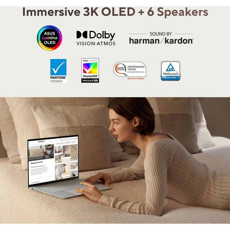 Zenbook S UM5606WA-RK233W - 16'' Ryzen 9 HX 370 32GB DDR5 2TB SSD