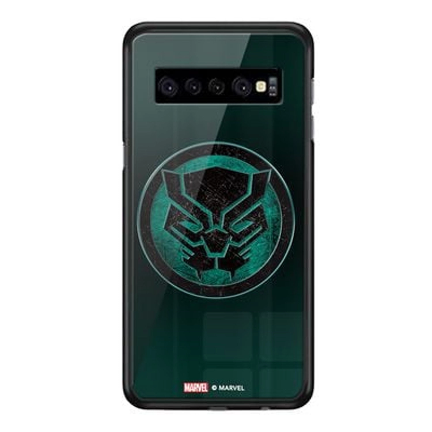 Wackylicious Samsung S10 Cover - TPU Bumper Case + Tempered Glass Back Back Case for Galaxy S10