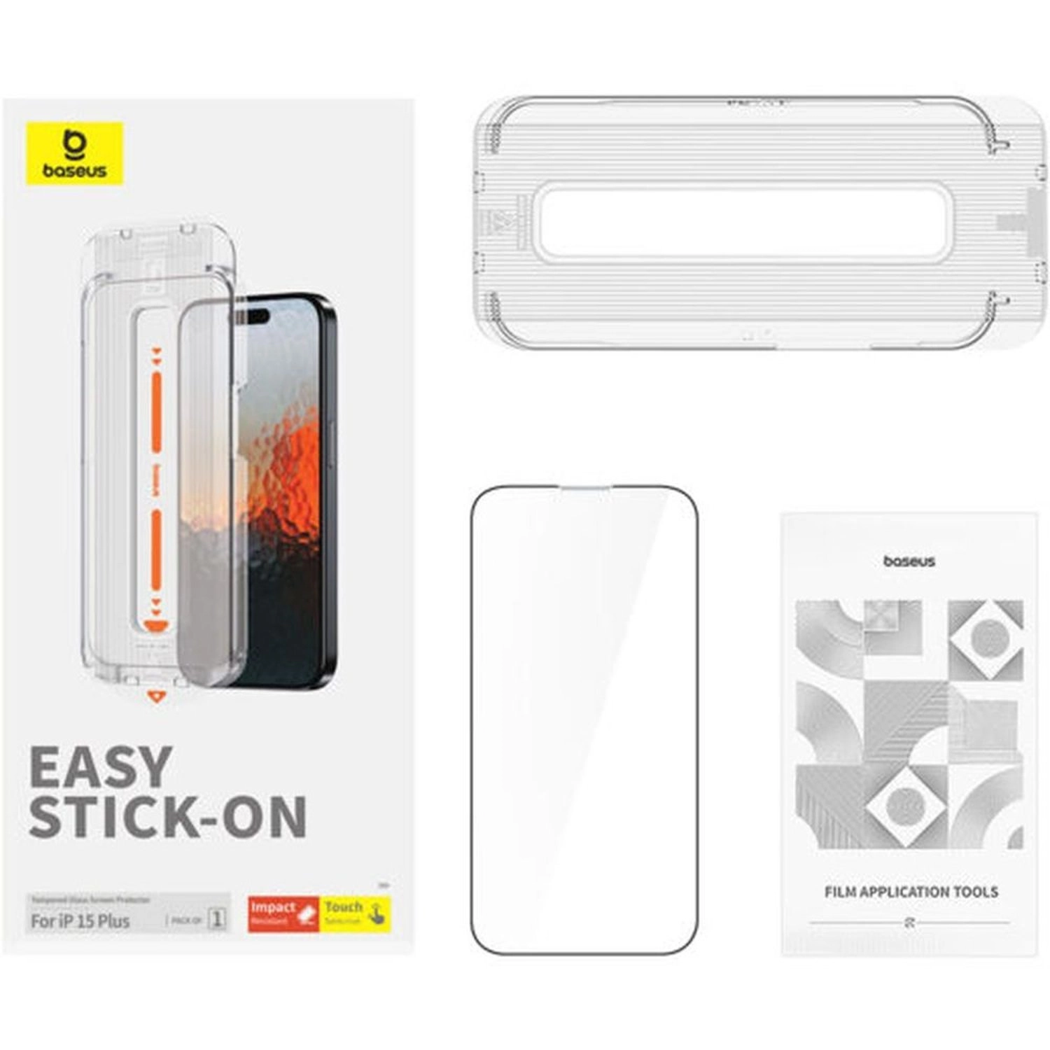 Clear Tempered Glass Screen Protector for iPhone 15 Plus