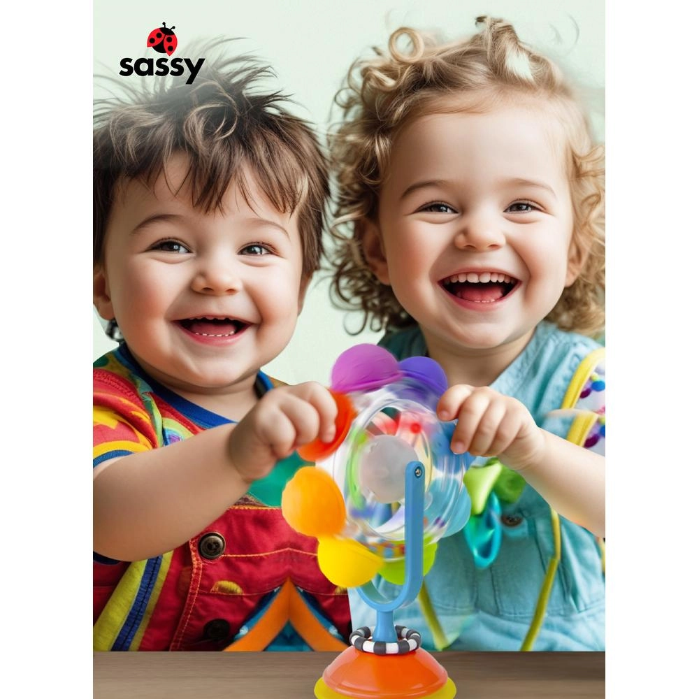 Light Up Rainbow Reel Tray Toy - 6 months