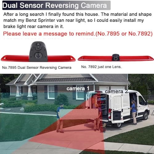 Rear View Mirror - 4.3 inch 800x480 + Brake Light Reversing Camera - Night vision 520 TV lines
