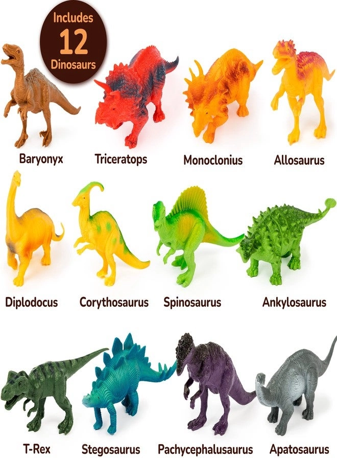 Dinosaur Toys - 12 pieces Science - 3-5 years