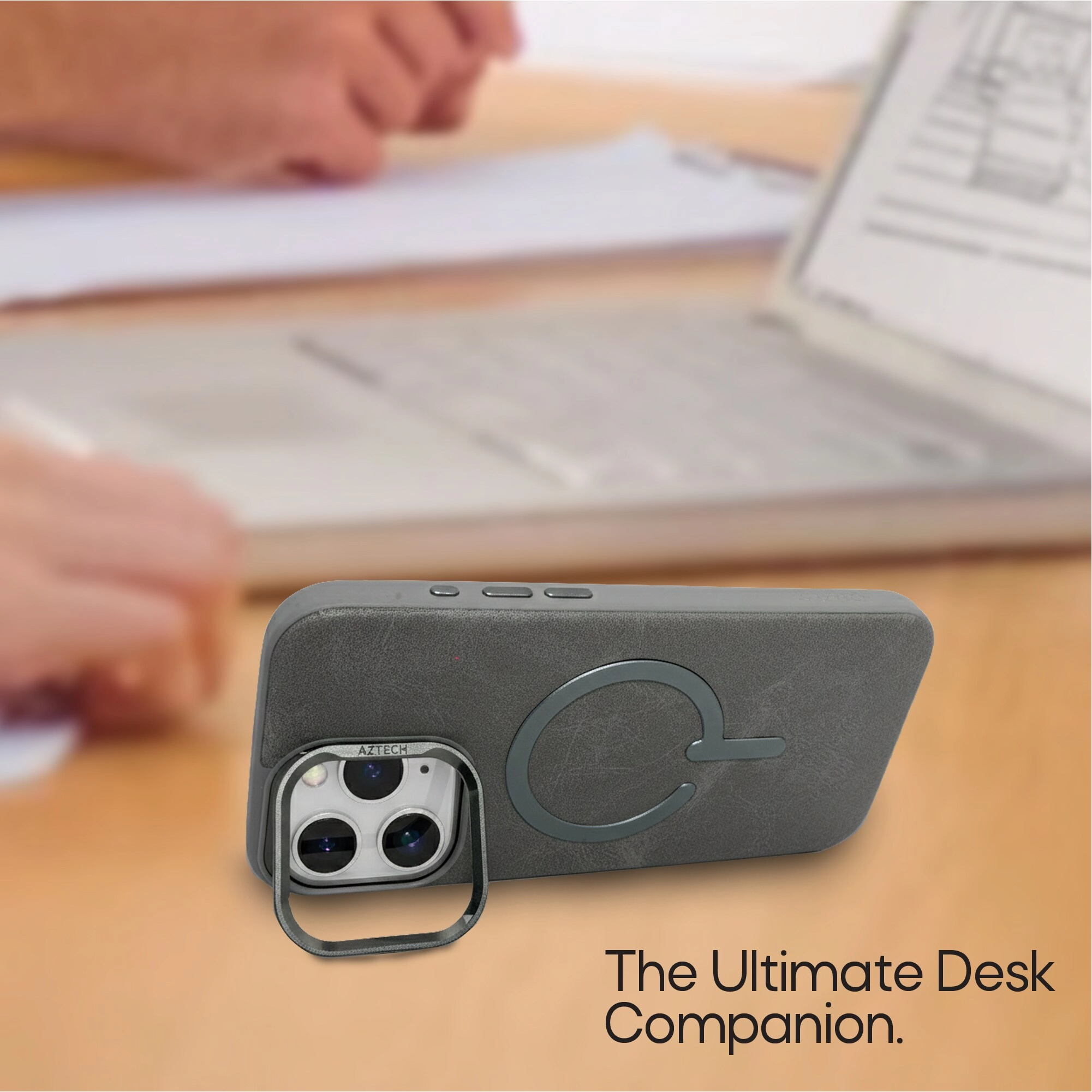 Leather Case with MagSafe for iPhone 16 Pro