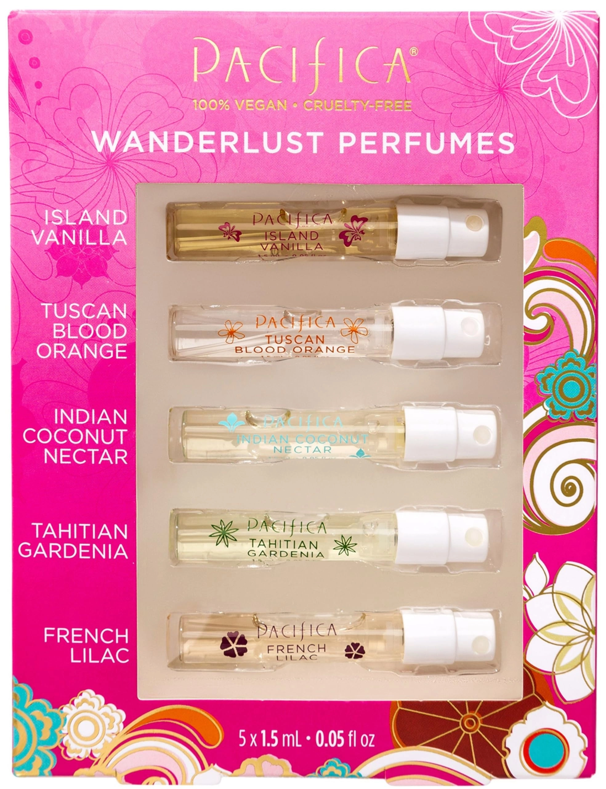 Pacifica Wanderlust Spray Perfume Trial Set - Travel Size 5 piece(s)