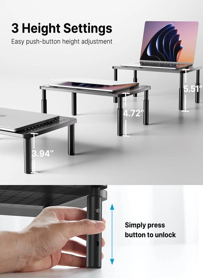 Monitor Stand - Height Adjustable 2 Monitors Pack