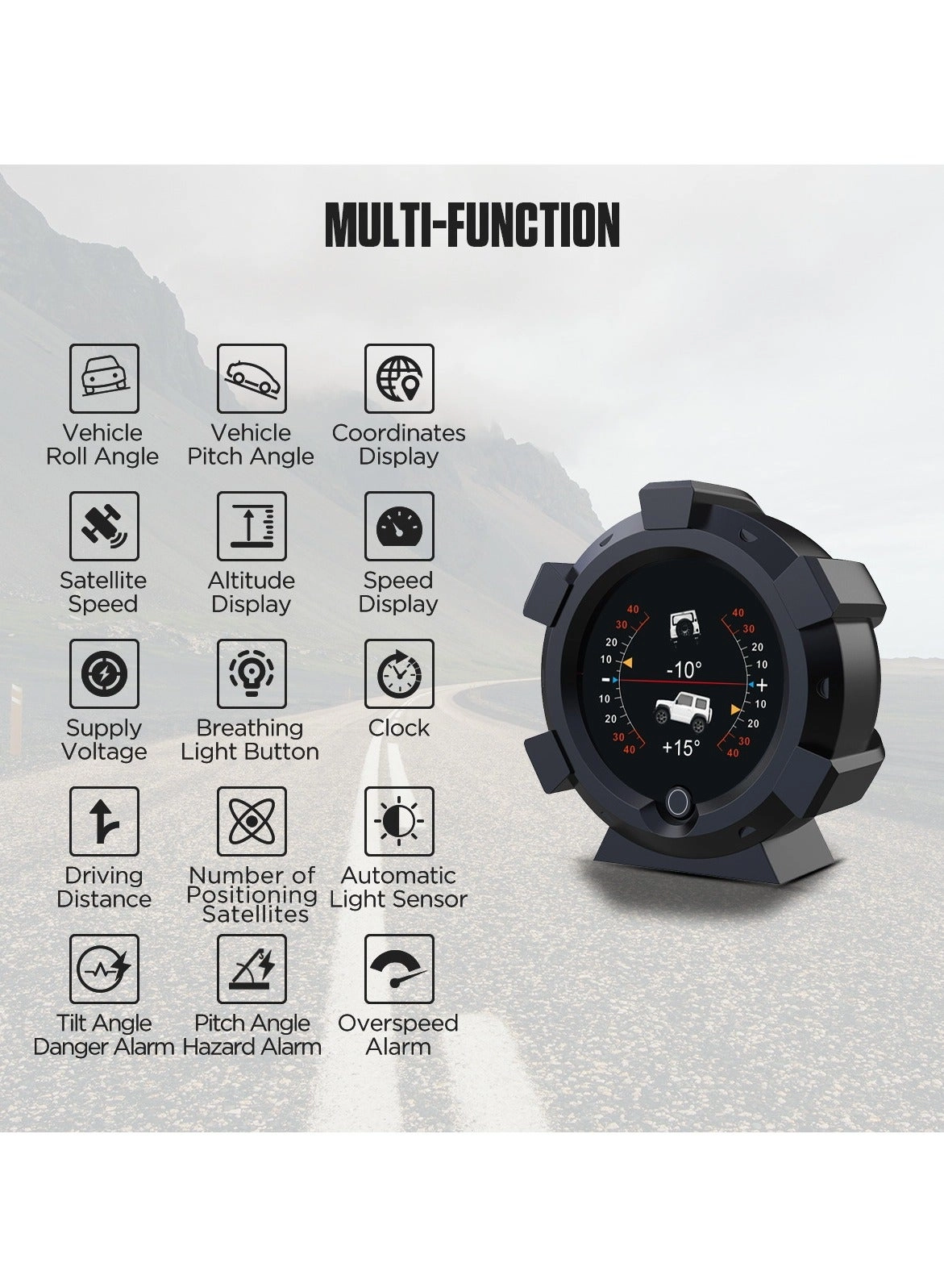 X95 - Car HUD GPS Inclinometer