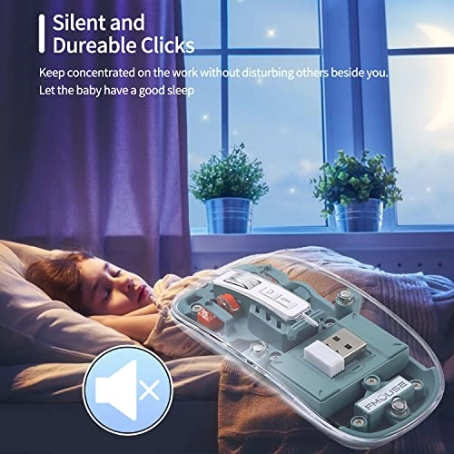 Slim Rechargeable Silent Mouse - Wireless
