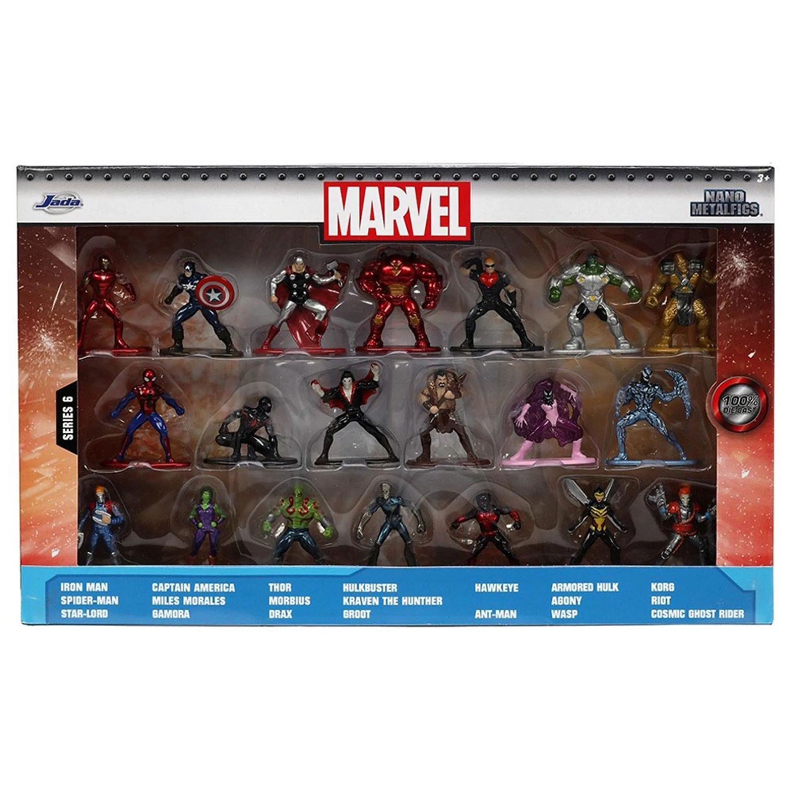 Marvel Nanofigs - Suitable for 3 years & above Pack of 20 (STM-253225018)