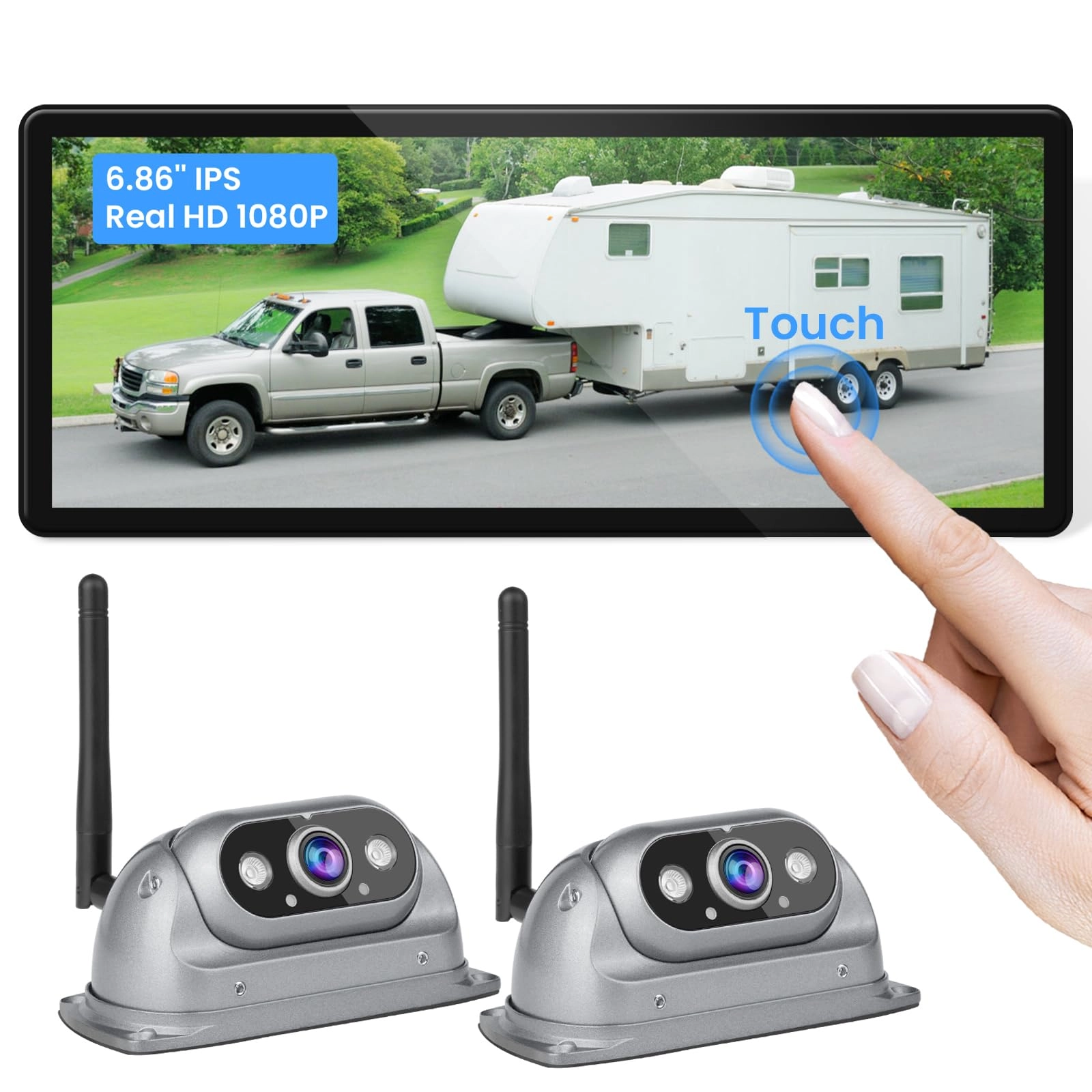 Wireless Backup Camera - IR Night Vision Wireless 1080P