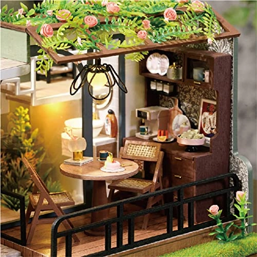 Dollhouse Miniature DIY House Kit - Half of the Garden 1:32