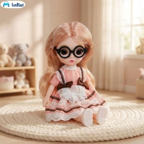 Fashion Doll - Long Hair Glasses Korean Ages 3+
