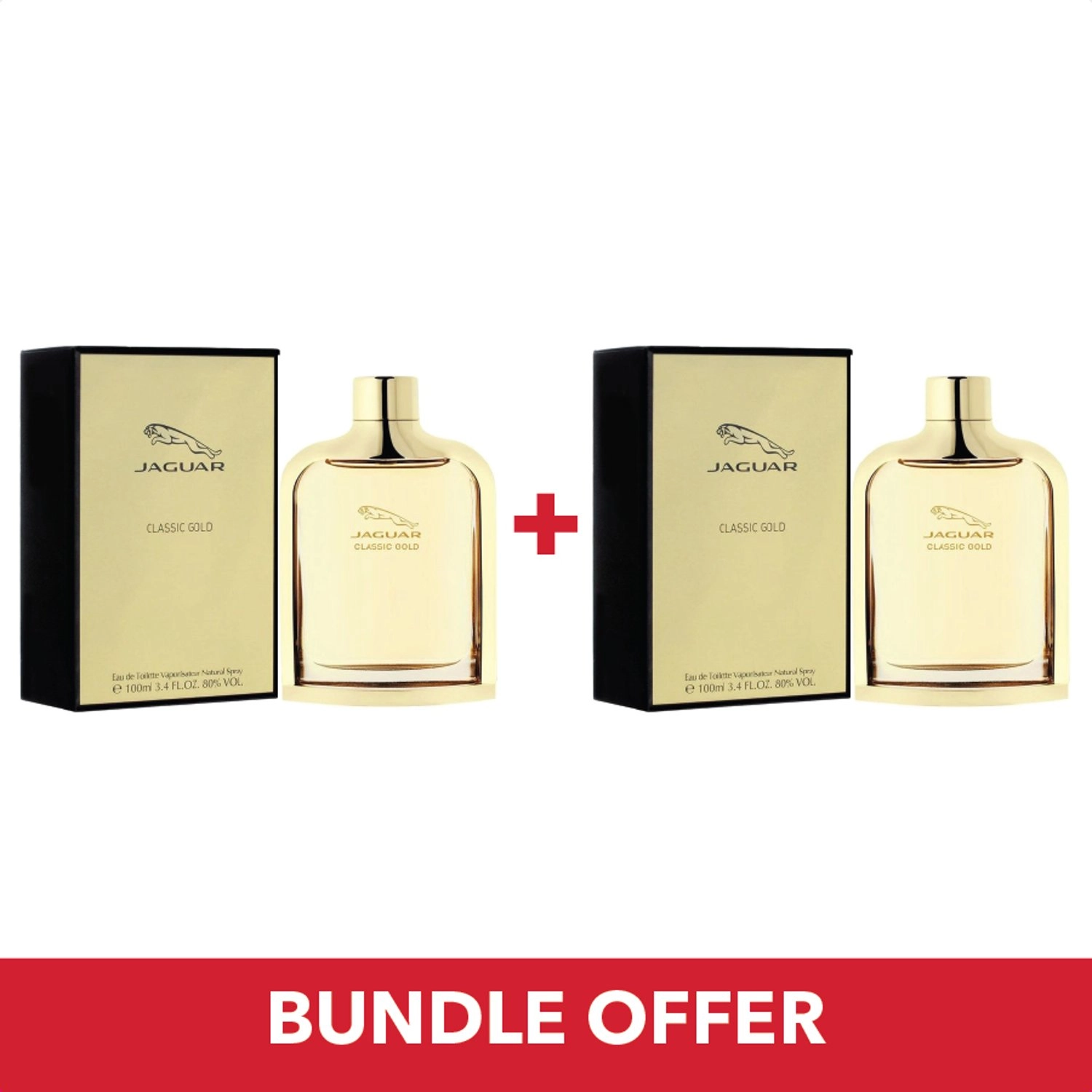 Jaguar Classic Gold Eau de Toilette 100 ml Bundle