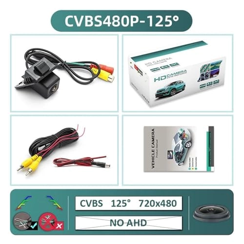 Wide View Vehicle Back up Camera - Night Vision Wire 1920x1080P