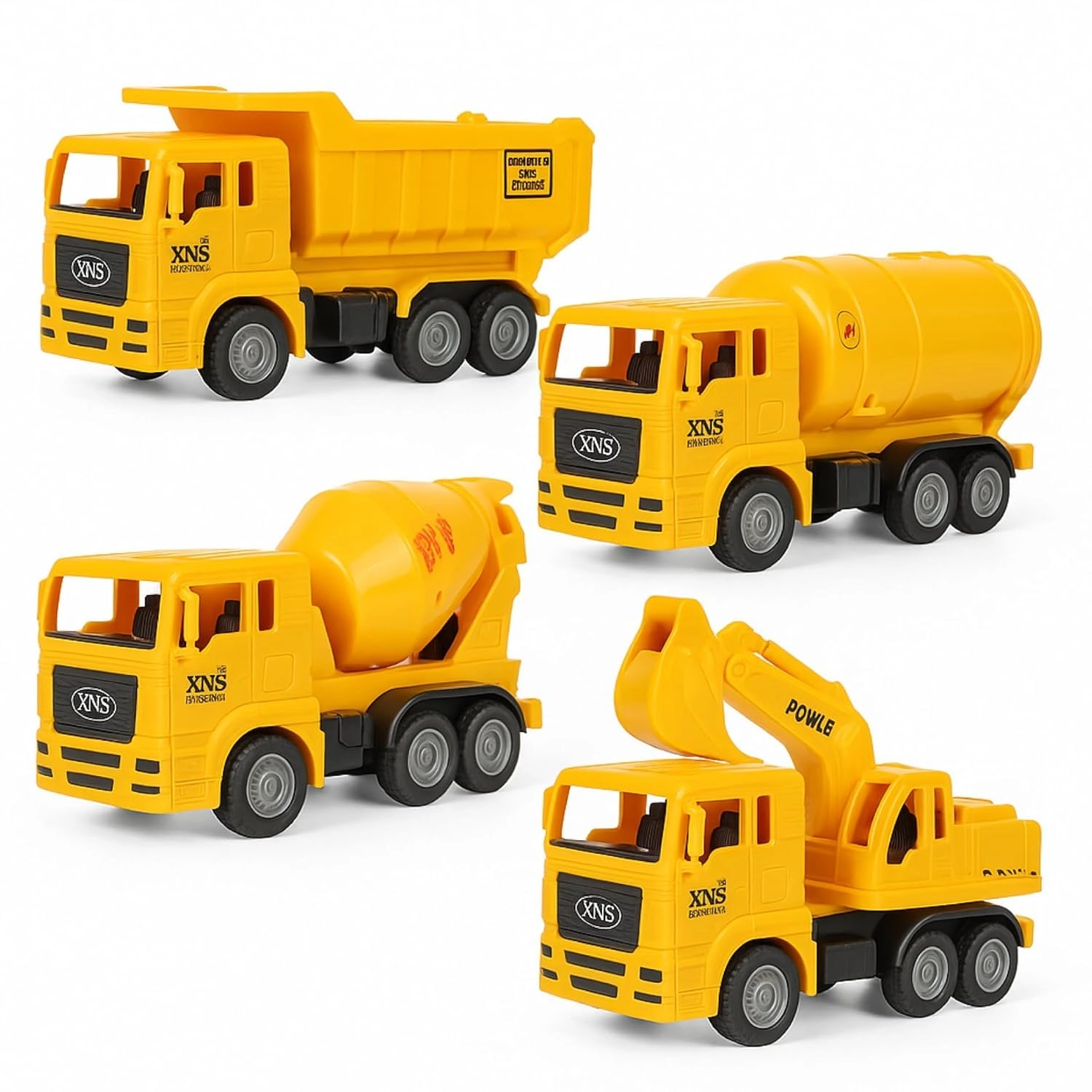 PLUSPOINT Construction Vehicle Set - 4pcs