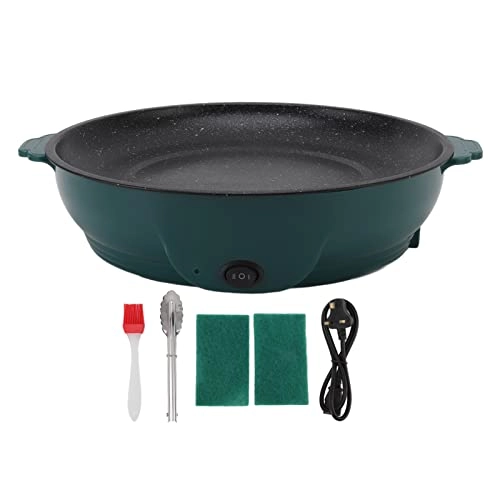 Electric BBQ Grill Plate - 26cm Double Temperature Control Automatic Power Off