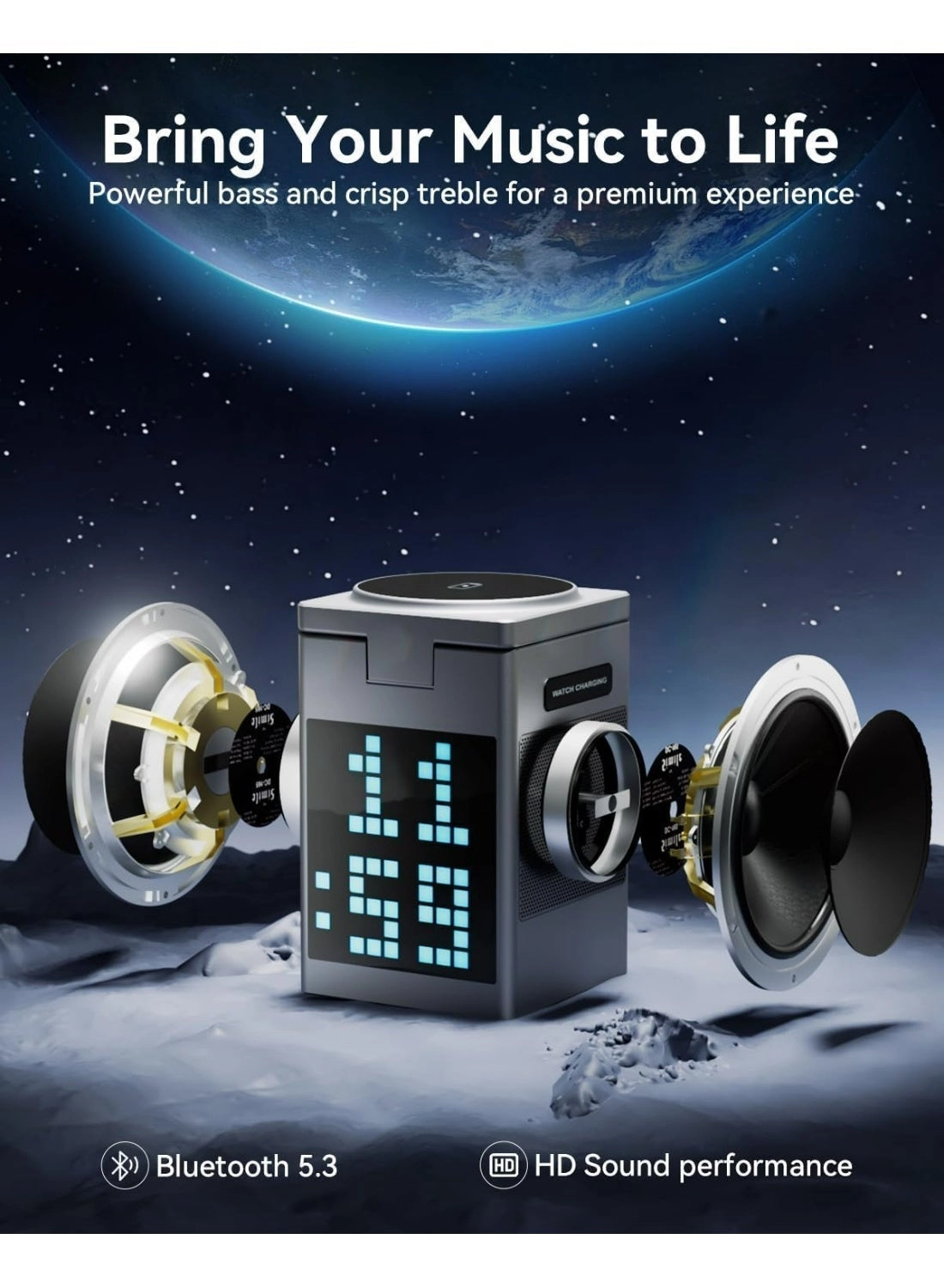6 in 1 Portable Bluetooth Speaker