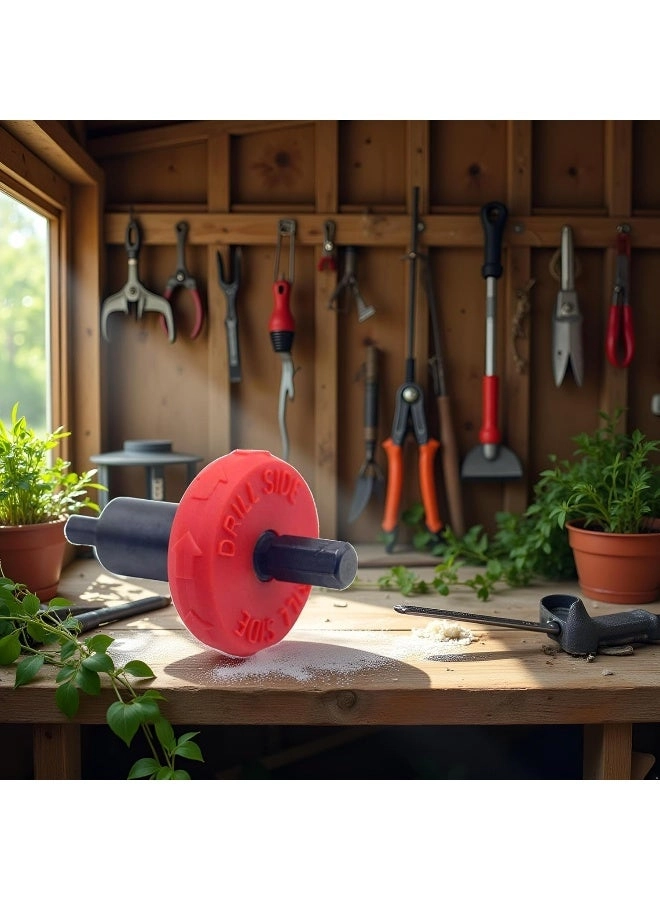 Jump Start Electric Engine Drill Bit Adapter - Red and Black